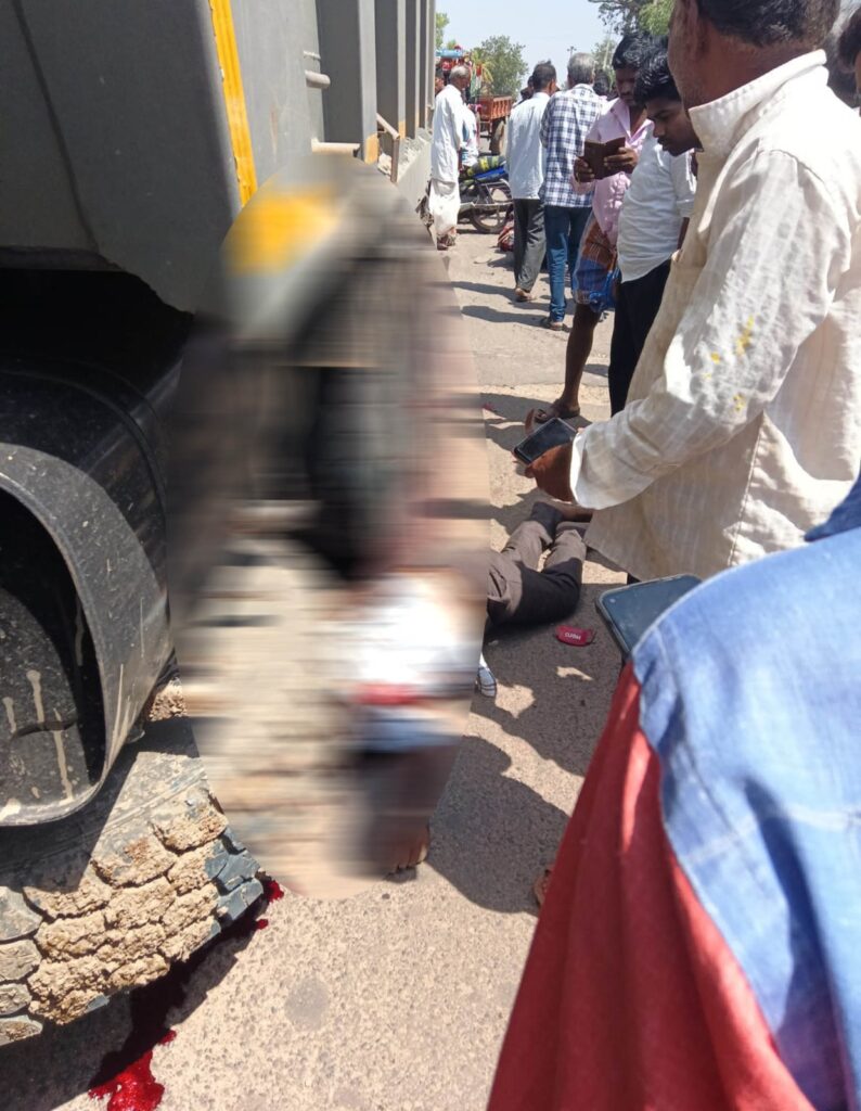 Man dies after tipper loaded with sand runs over