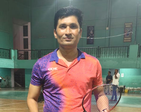 ಬ್ಯಾಂಡ್ಮಿಂಟನ್ :  ರಾಜ್ಯಮಟ್ಟಕ್ಕೆ ಎಂ.ಎಂ.ಲಕ್ಷ್ಮೀಶ್ ಆಯ್ಕೆ