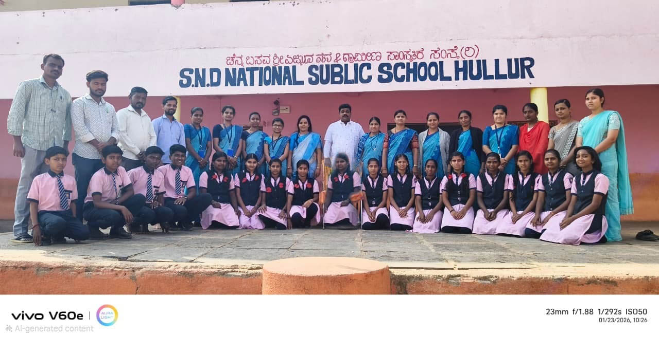 ಹುಲ್ಲೂರು ಎಸ್.ಎನ್.ಡಿ ನ್ಯಾಶನಲ್ ಪಬ್ಲಿಕ್ ಶಾಲೆಯಲ್ಲಿ ಆಯೋಜನೆ:                                                                       ಎಕ್ಸಾಂ ಬರೆಯಿರಿ ಐದು ಲಕ್ಷ ರೂ.ಸ್ಕಾಲರ್‌ಶಿಪ್ ಪಡೆಯಿರಿ-ಎಂ.ಎಸ್.ಕೊಪ್ಪ